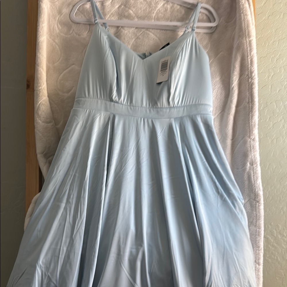 Torrid Skyway Satin Skater Dress